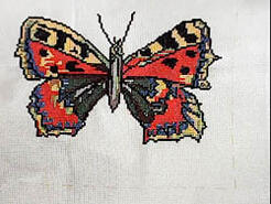 Cross stitch square for Abigail K's quilt