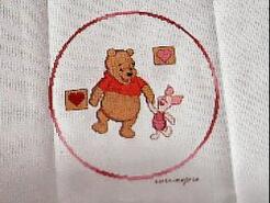 Cross stitch square for Lucas O's quilt