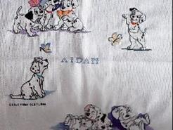 Cross stitch square for Aidan T's quilt