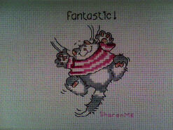 Cross stitch square for Faye S's quilt