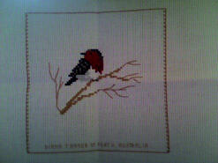 Cross stitch square for Anisha J's quilt