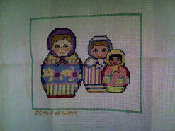 Cross stitch square for Bonnie-Rose's quilt