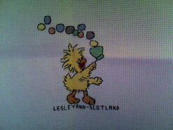 Cross stitch square for Ava M's quilt
