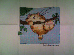 Cross stitch square for Faye S's quilt
