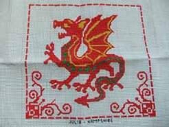 Cross stitch square for Lewis C 's quilt