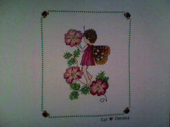 Cross stitch square for Clarice P's quilt