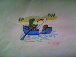 Cross stitch square for (QUILTED) Animals's quilt