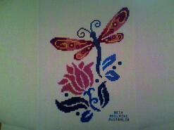 Cross stitch square for Phoebe M's quilt