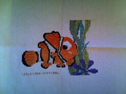 Cross stitch square for Ty S's quilt