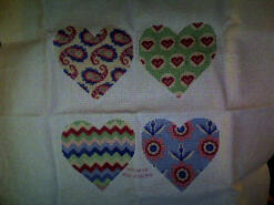 Cross stitch square for Abbie B's quilt