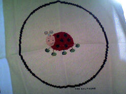 Cross stitch square for Evie D's quilt