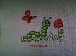 Cross stitch square for Evie D's quilt