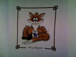 Cross stitch square for (QUILTED) Animals's quilt