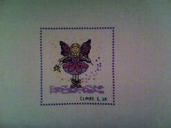 Cross stitch square for Clarice P's quilt