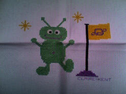 Cross stitch square for Finley W's quilt