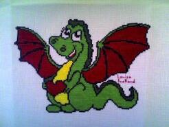 Cross stitch square for Wynter-Rose's quilt