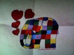 Cross stitch square for Charlie S's quilt