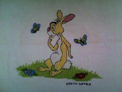 Cross stitch square for Oscar W's quilt