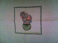 Cross stitch square for Connor S's quilt