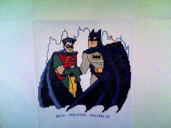 Cross stitch square for Harvey M's quilt