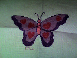 Cross stitch square for Mali B's quilt