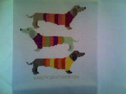 Cross stitch square for Lucy M's quilt