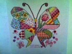 Cross stitch square for Tayen Tots's quilt