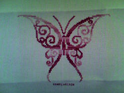 Cross stitch square for Tayen Tots's quilt