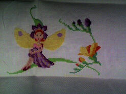 Cross stitch square for Nicole's quilt