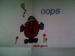 Cross stitch square for Elise B's quilt