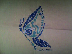 Cross stitch square for Jessica E's quilt