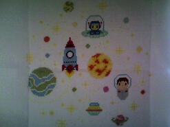 Cross stitch square for Thomas W's quilt