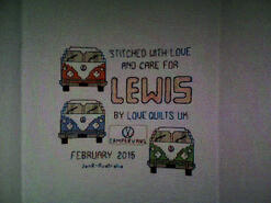 Cross stitch square for Lewis C 1's quilt