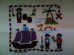 Cross stitch square for Noah B's quilt