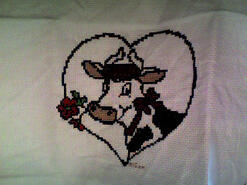 Cross stitch square for Charlie F's quilt