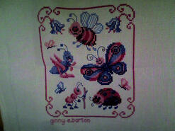 Cross stitch square for Amelia S's quilt