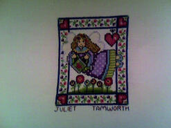 Cross stitch square for Nicole's quilt
