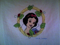 Cross stitch square for Layla D's quilt