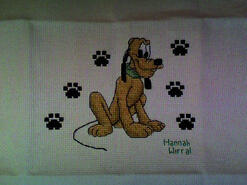 Cross stitch square for Layton J's quilt
