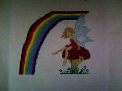 Cross stitch square for Skyla B's quilt