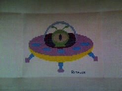 Cross stitch square for Lucas K's quilt