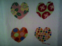 Cross stitch square for Alivia's quilt