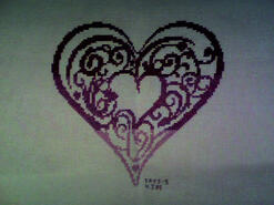 Cross stitch square for Erin J's quilt