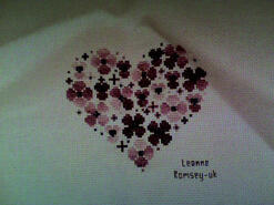 Cross stitch square for Erin J's quilt