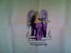 Cross stitch square for Macie M's quilt