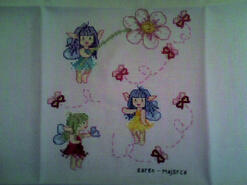 Cross stitch square for Macie M's quilt