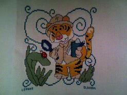 Cross stitch square for Alfie H's quilt