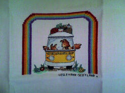 Cross stitch square for Yehuda M's quilt