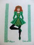 Cross stitch square for Kelli G 's quilt