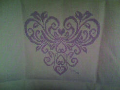 Cross stitch square for Myla C's quilt